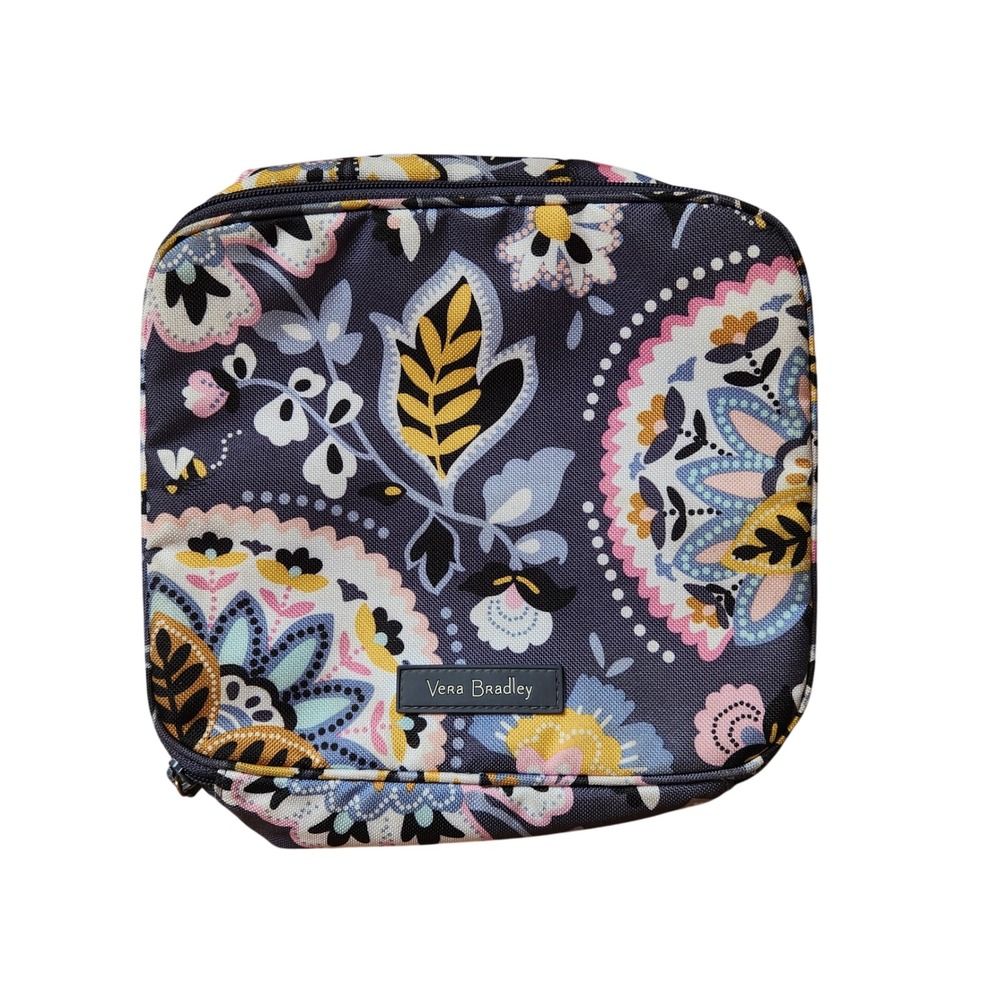 Vera Bradley Lunch Box Cooler Bag Floral‎ Insulated Zip Travel Carry On